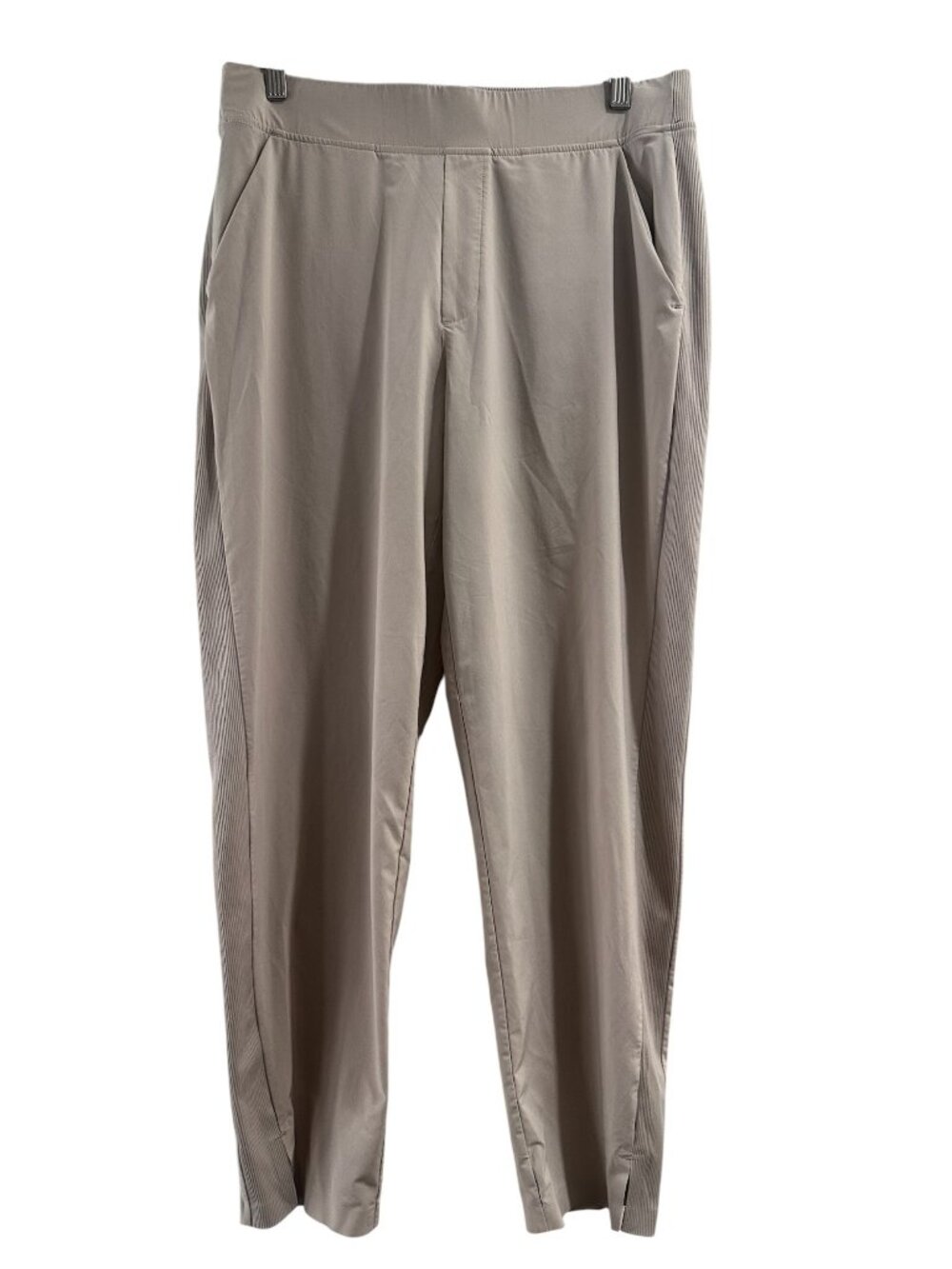 Athleta Brooklyn Ankle Pants Womens 10 Beige straight Leg Lightweight Outdoor - Picture 2 of 12